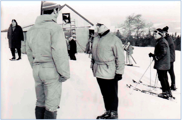 Hlen hlavnho rozhodho editeli zvodu Ing. Karel Raich, Karel Huvar pi zahjen pebor kol